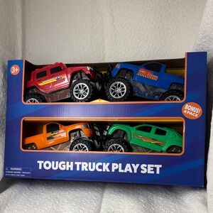 NWT Tough Truck Play Set - Red, Blue, Orange, Green
